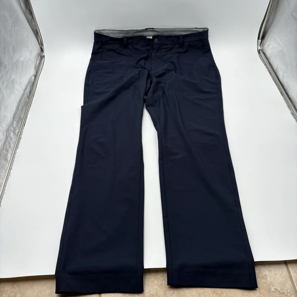 FootJoy Tour Fit Golf Pants Mens 40x32 Navy Blue Performance Stretch Chino 24491